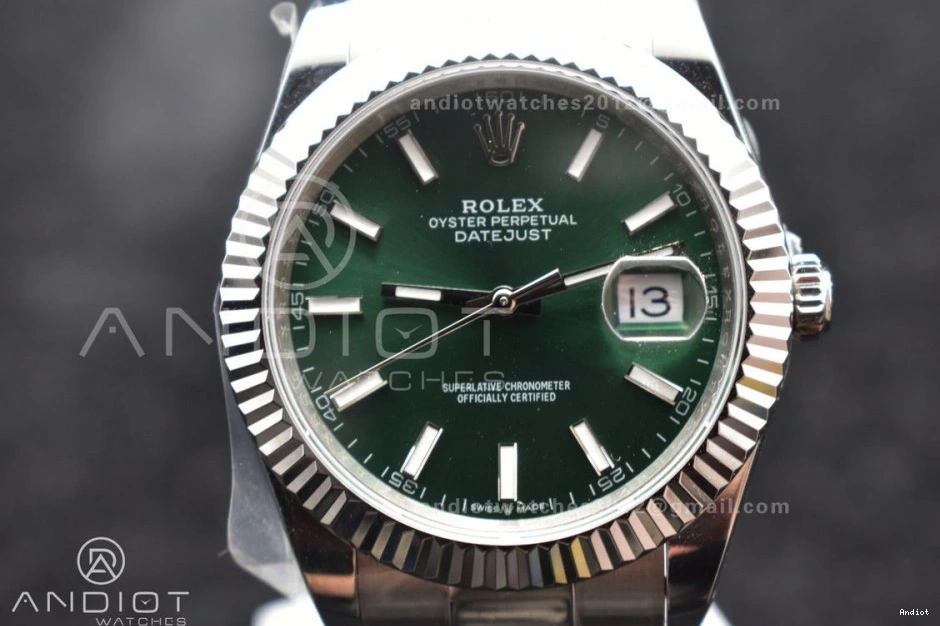 on 904L 1:1 Sundust Green Oyster Steel Dial 41 Best 126334 Edition SA3235 DIWF DateJust Bracelet 1115
